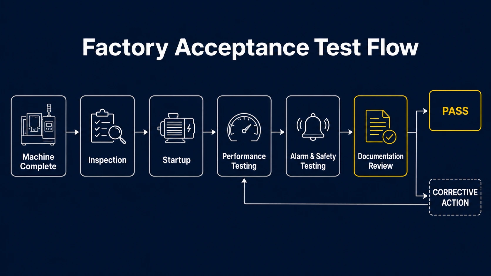 Factory Acceptance Testing for Industrial Machinery