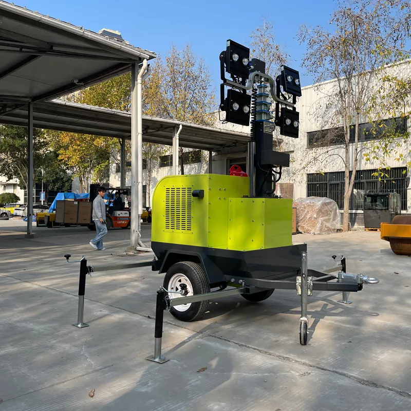 4TNVH1600 – 9 m Trailer Electric Self-Lifting Mobile Lighting Tower