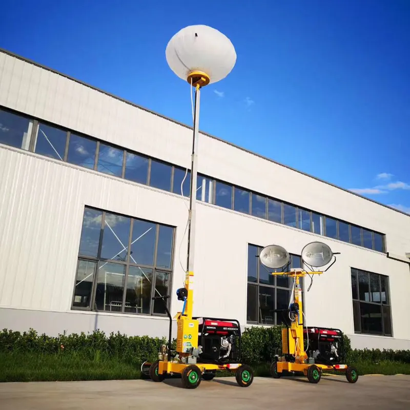 SMLV1000QA – 5 m Hand-Propelled Spherical Mobile Lighting Vehicle , vue 3