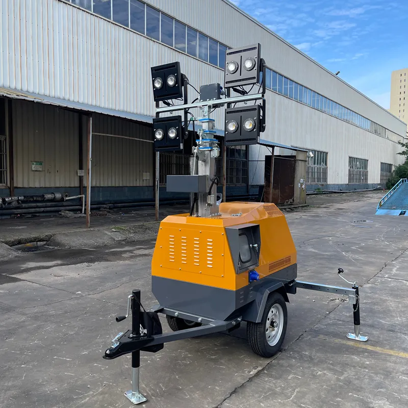 4EVA4000 – 7 m Trailer Electric-Lifting Mobile Lighting Tower, вид 2