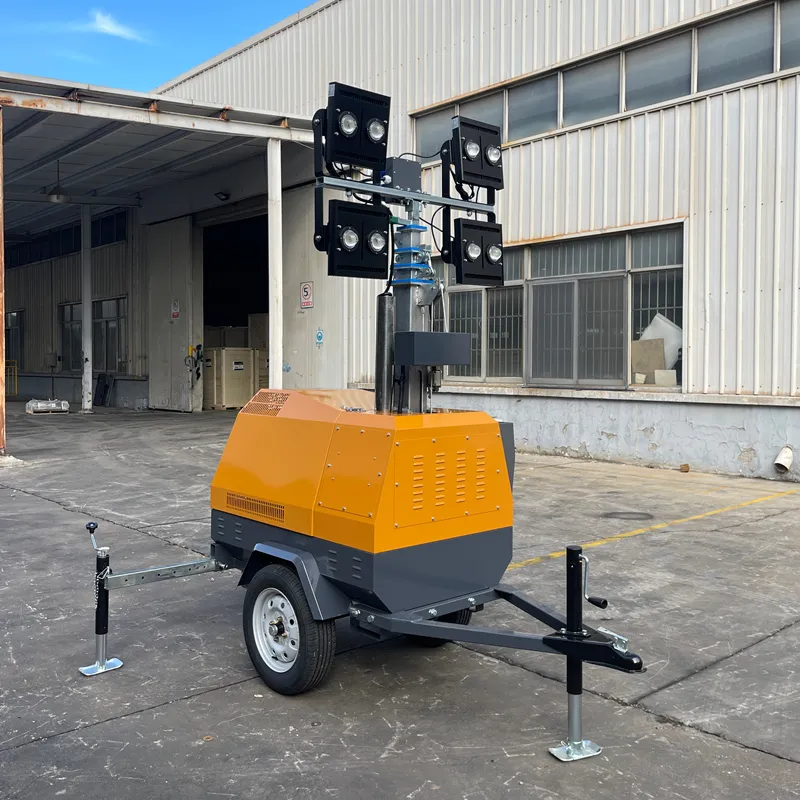 4EVA4000 – 7 m Trailer Electric-Lifting Mobile Lighting Tower