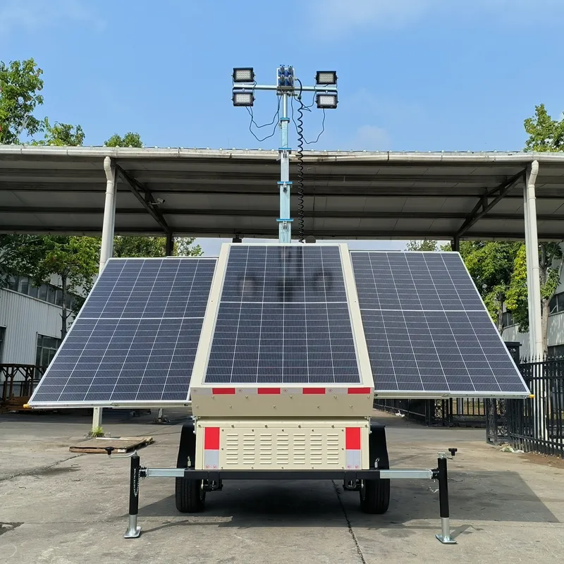 4TNVE600 – 7–9 m Trailer Solar Mobile Light Tower