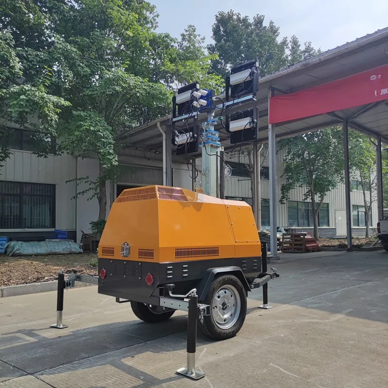4VA4000 – 7 m Trailer Hand-Lifting Mobile Lighting Tower, vista 2